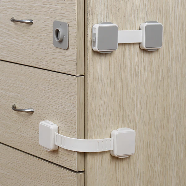 Multifunction Furniture Safety Lock Adjustable Cupboard Door Drawers Child Sliding Door Lock