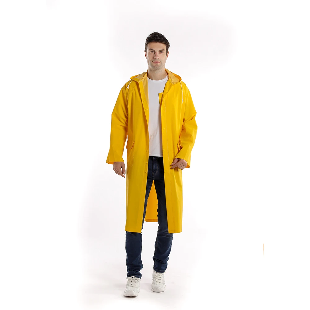 Custom rubber raincoats waterproof  jacket rainwear for adult
