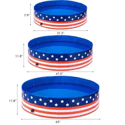 Durable Multipurpose Pet 3-In-1 Paddling , Sand Pit Or Large Foldable Pvc Pets Dog Cat Bathing Pool Swimmin Pools For Dogs