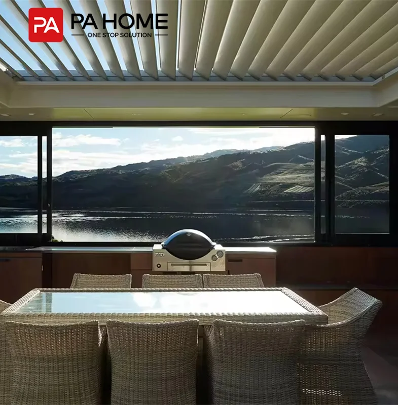 PA french energy efficient smart sash aluminum sliding glass window