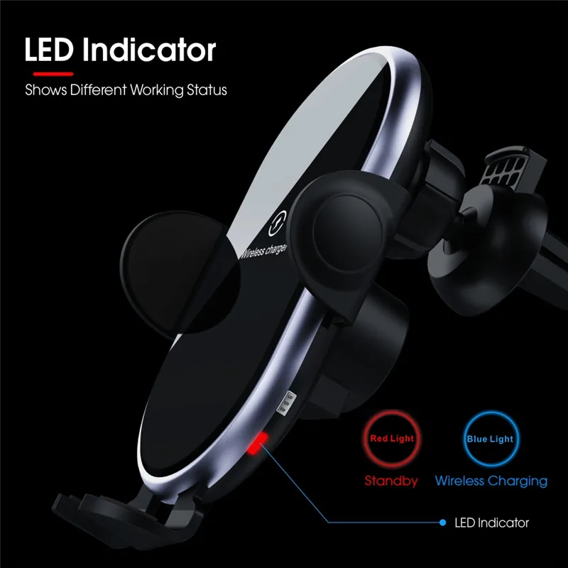 Factory universal Fast Charging Wireless car Charger Holder
