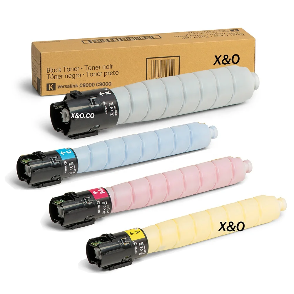 X&O Premium Ink Versalink C8000 Toner Cartridge for Xerox 106R04081/106R04078/106R04069/106R04066/106R04065/106R04077
