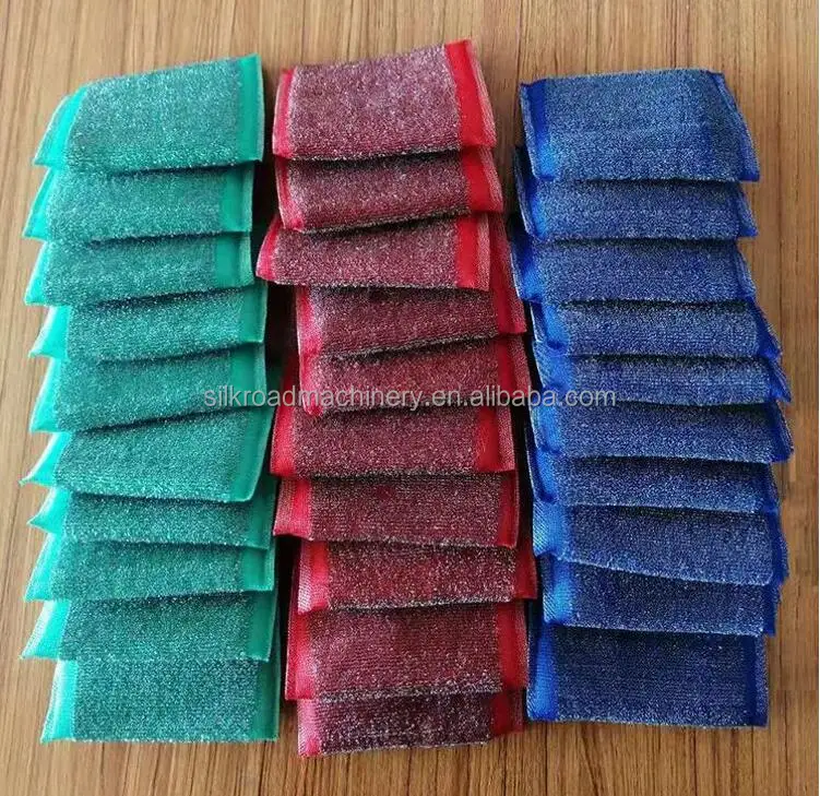 Good price stainless steel wire sponge scourer making machine
