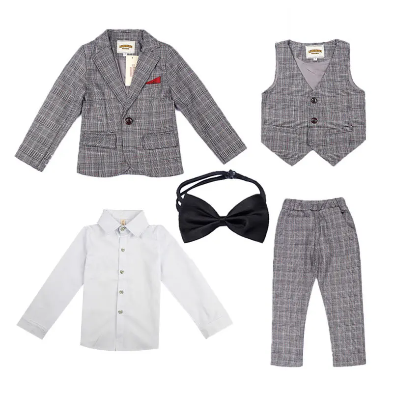 4 шт., детский комплект одежды для мальчиков