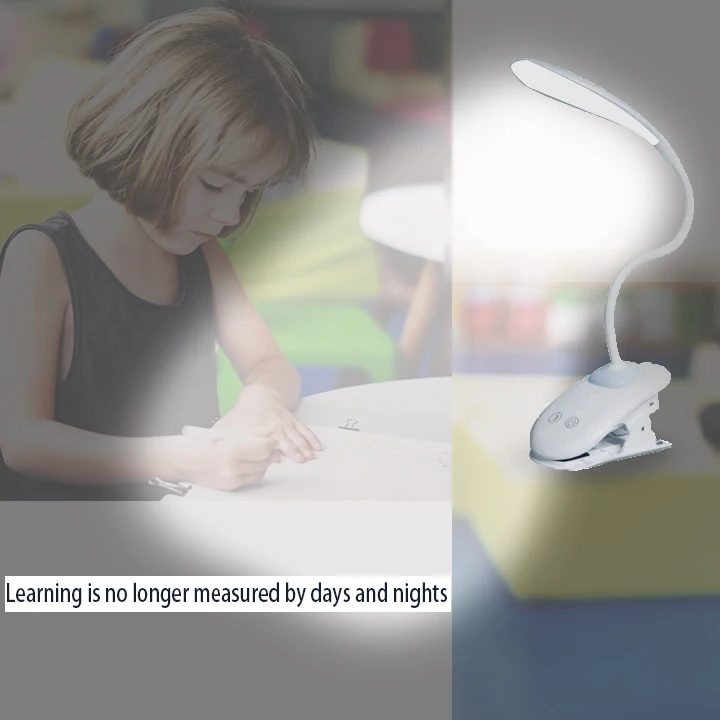 
Promotion Night reading Book Light Arm Flexible Mini LED Clip Rechargeable Usb Light Touch Table Desk Lamp/Light LED 