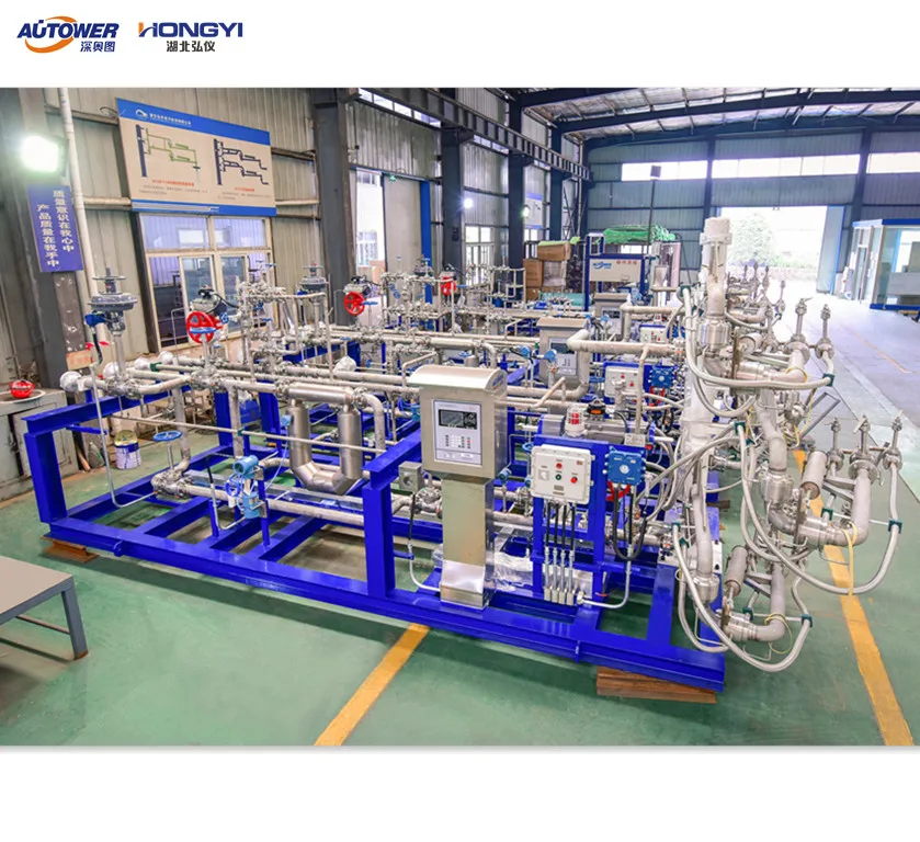 LNG low complexity and installation LPG Top and Bottom Loading Packages with loading arm flowmeter batch controller