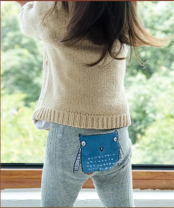 Green Horizon Baby Children Big Pants Tights Soft Color Cartoon Design Leggings Custom Manufacture Socks Tights