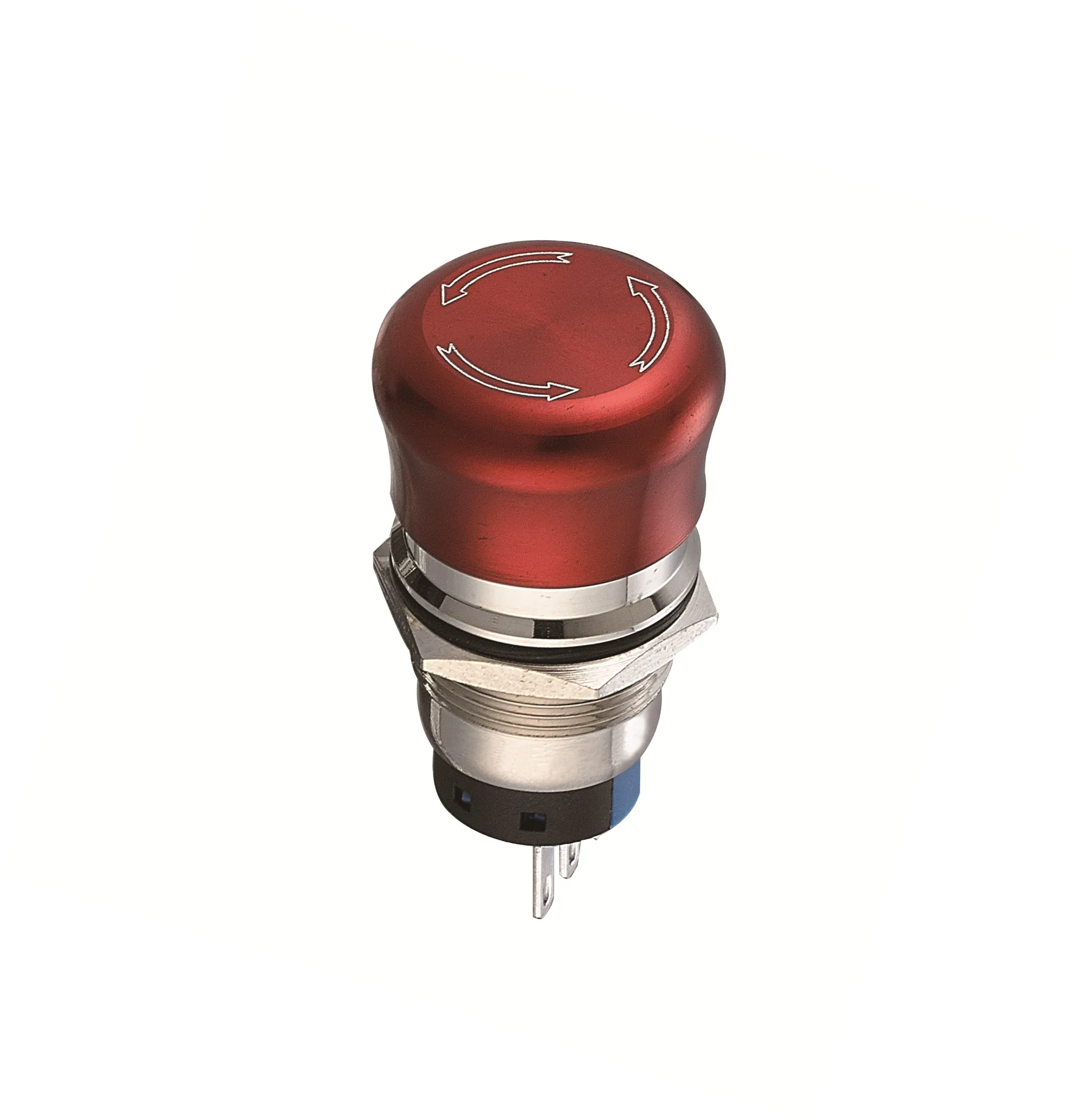 Hot selling LA38 series 19mm stainless steel emergency stop twist reset button switch