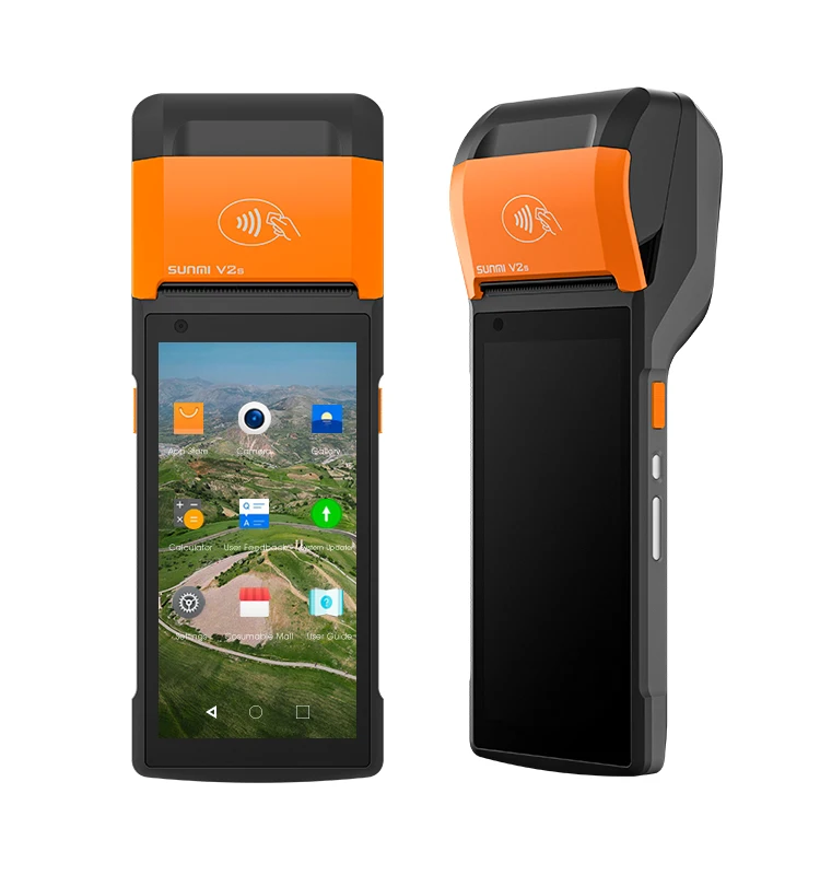 SUNMI android pos system touch screen pos terminal machine with nfc Scanner