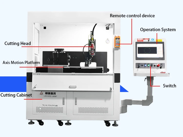 High Precision 300W 500W 1000W 1500W Atomizing Lever Laser Cutting Machine