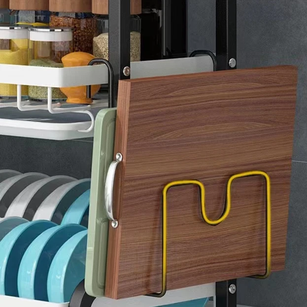 Detachable 3 Tier Stainless Steel Dish Drainer Storage Drying Rack For Kitchen