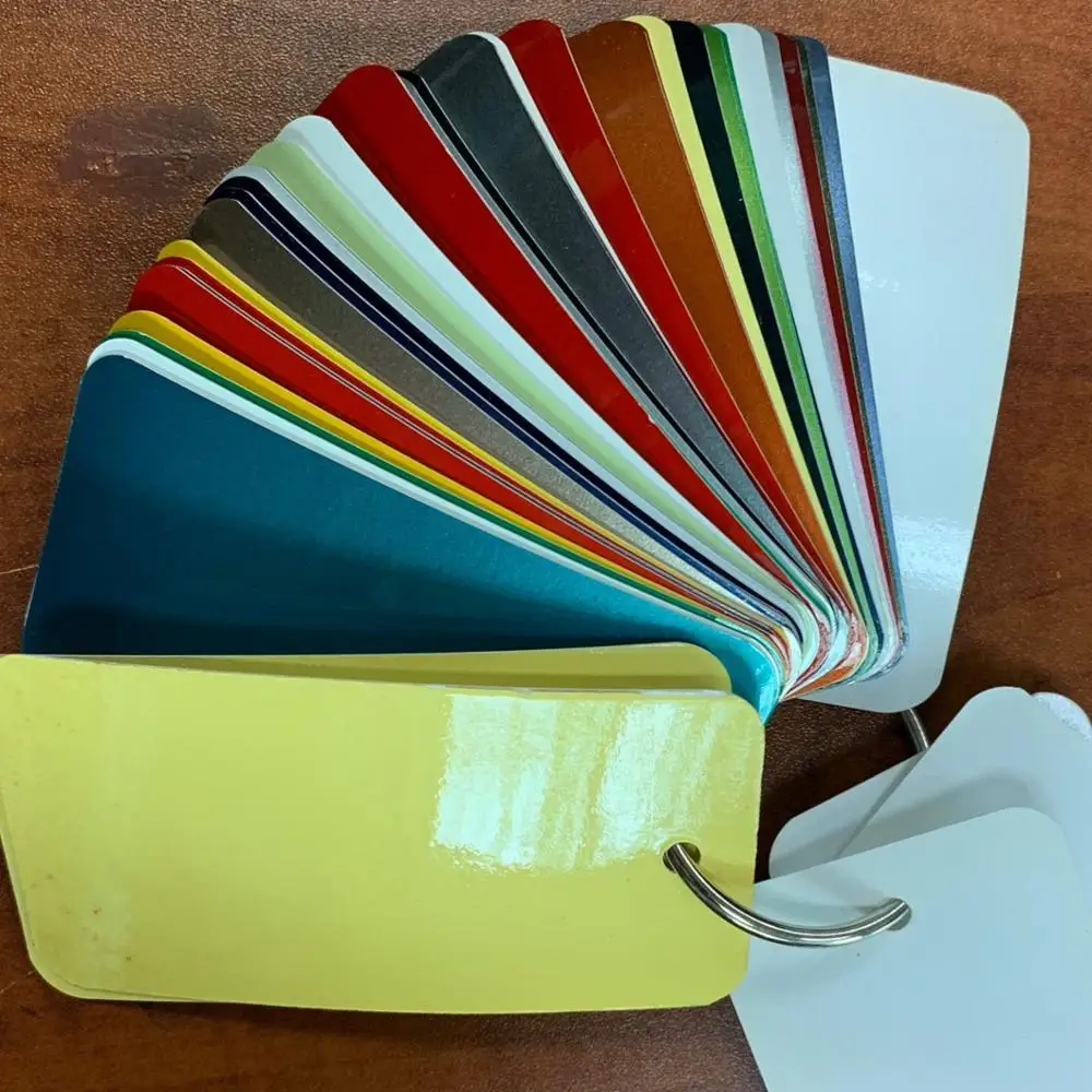 automotive car paint coating color card  colour chart