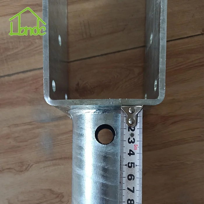 Heavy Duty No Dig Ground Screw Anchor U-Model Screw Post Stake for Wooden House