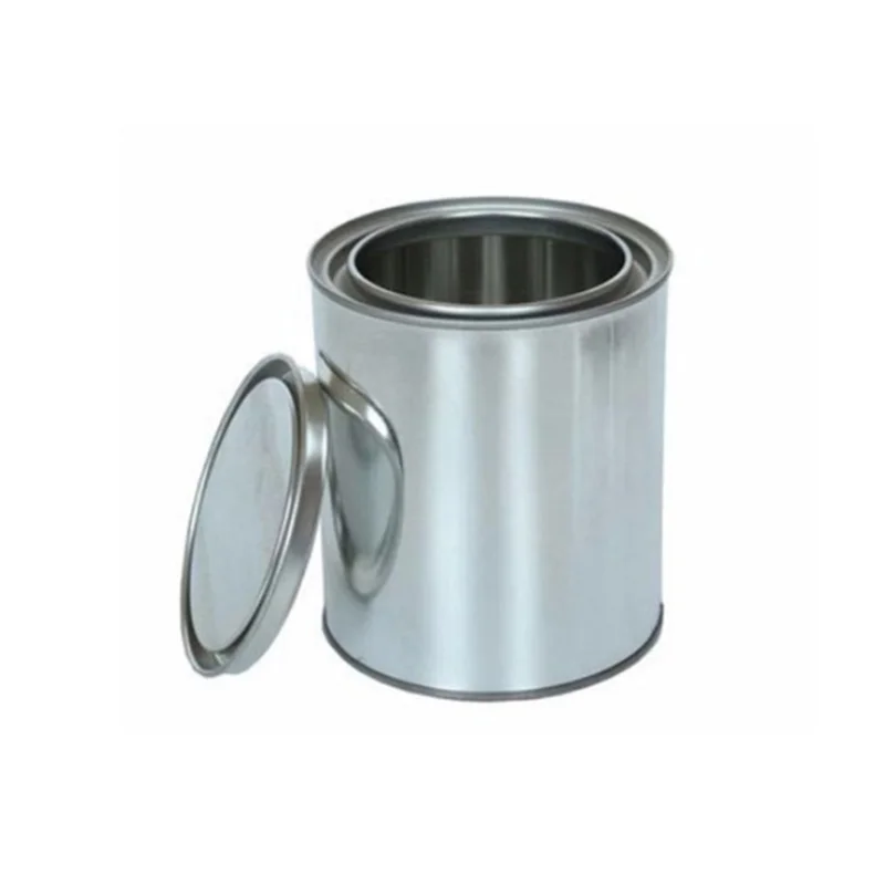 Hot Sale high quality 500ML 1L empty round embossed chemical coating car paint packaging tin cans