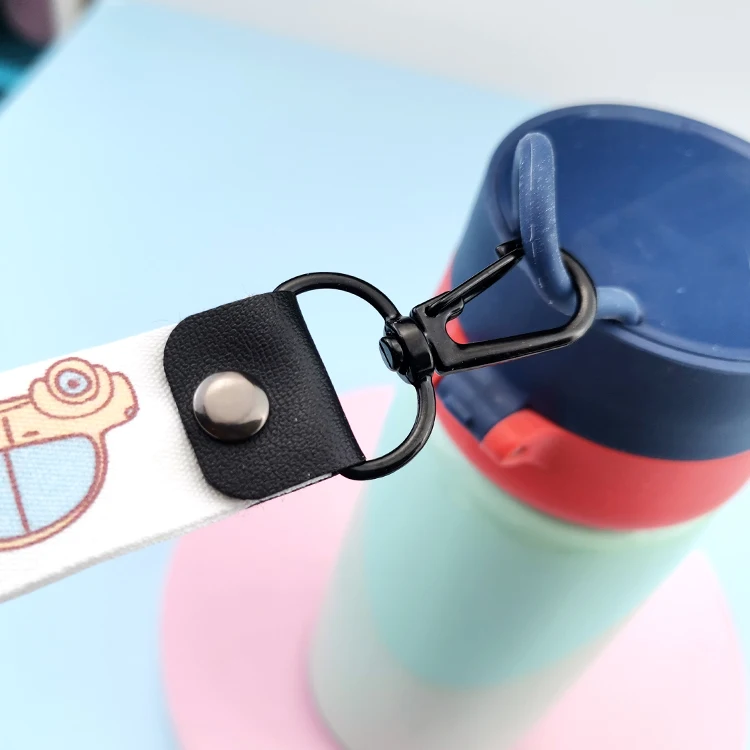 Оптовая продажа, индивидуальная детская идентификационная этикетка, мультяшный узор, черная пряжка с именем