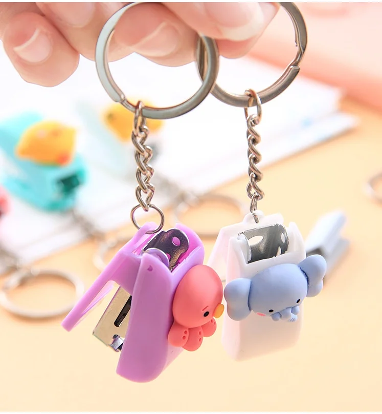 Handy  Mini Cute Cartoon Desktop Stapler Home Office Colorful Manual Stapler