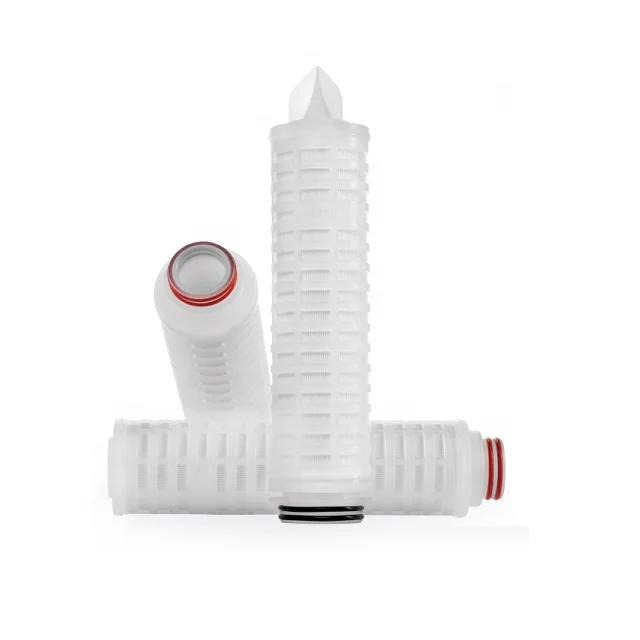 Pleated PES membrane filter cartridge 0.04-1.2um enzymatic filtration biological liquid filter