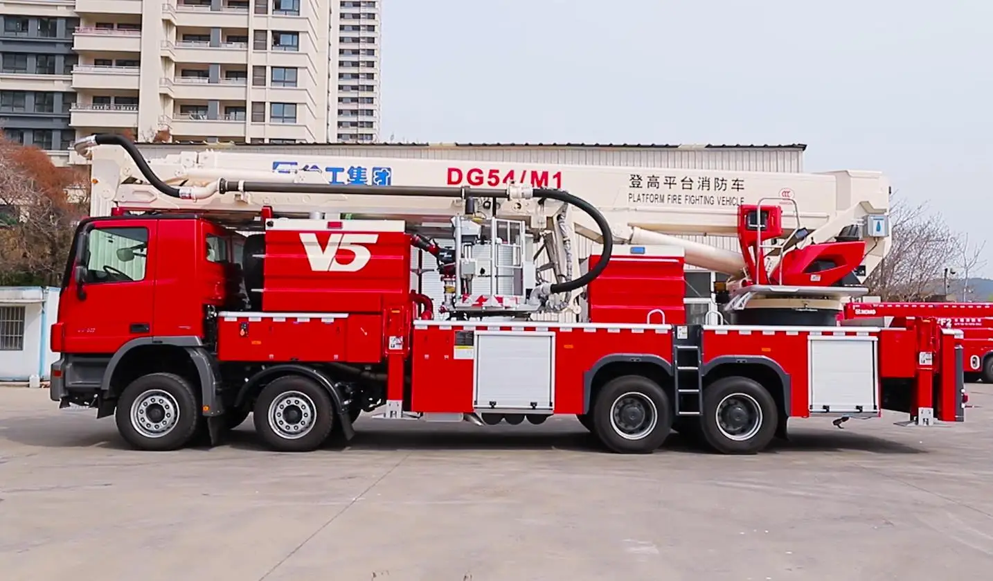  XCMG Official DG54M1 54m совершенно новая воздушная платформа пожарная машина цена на
