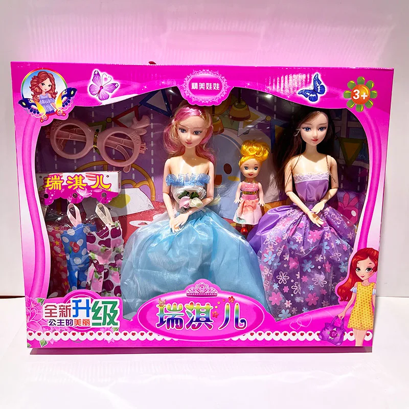Wholesale sisters doll girl toy accessories festival dance gifts girl princess gift box set promotion