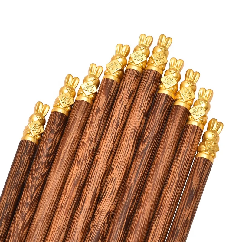 Zodiac Chopsticks High-grade Boutique Wooden Korean Custom Logo Dragon Chopsticks for Gift