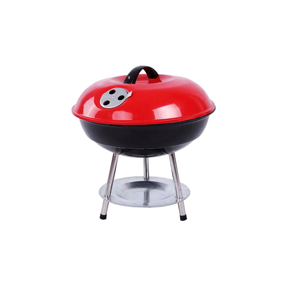 Portable Charcoal for Outdoor Grilling Barbecue BBQ Kettle Outdoor Picnic Kettle BBQ Grill with black enamel Round BBQ Grill