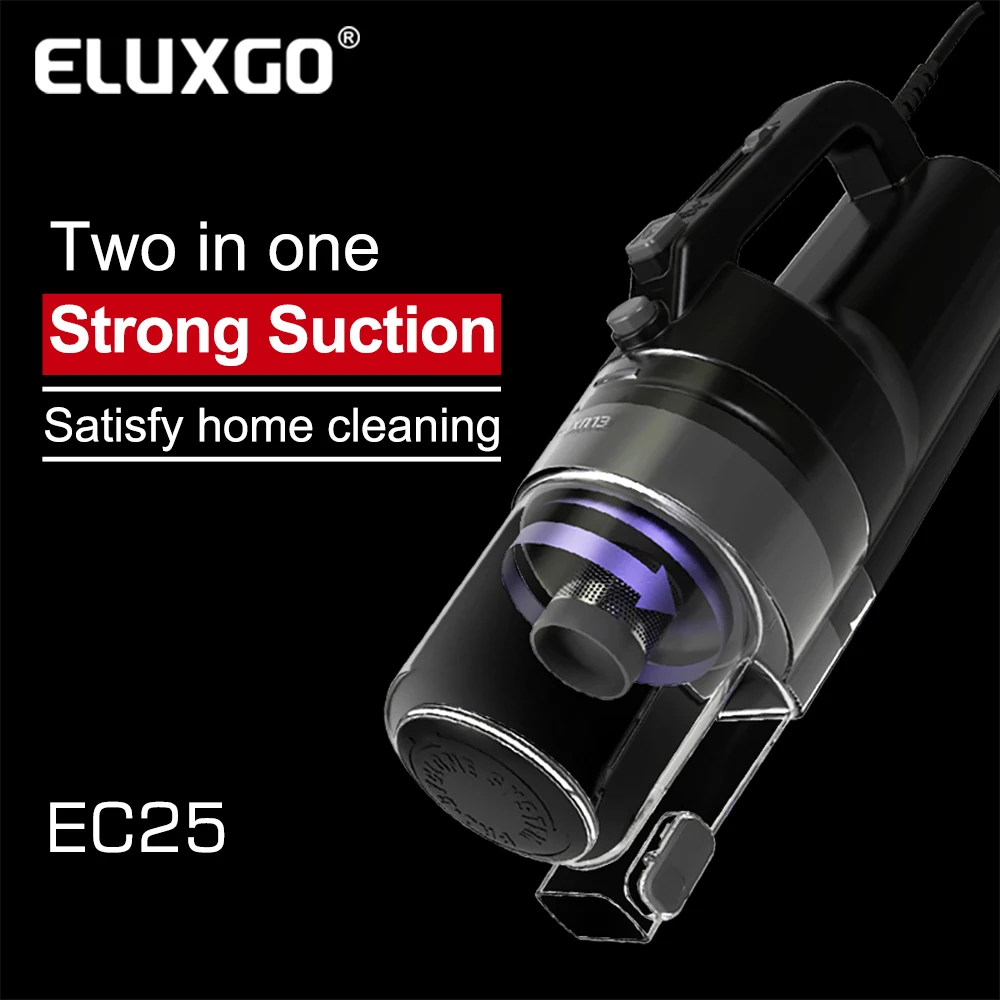 ELUXGO 400W Adjustable Speed Handheld Portable Vacuum Cleaner Sofa and Carpet Cleaning Machine