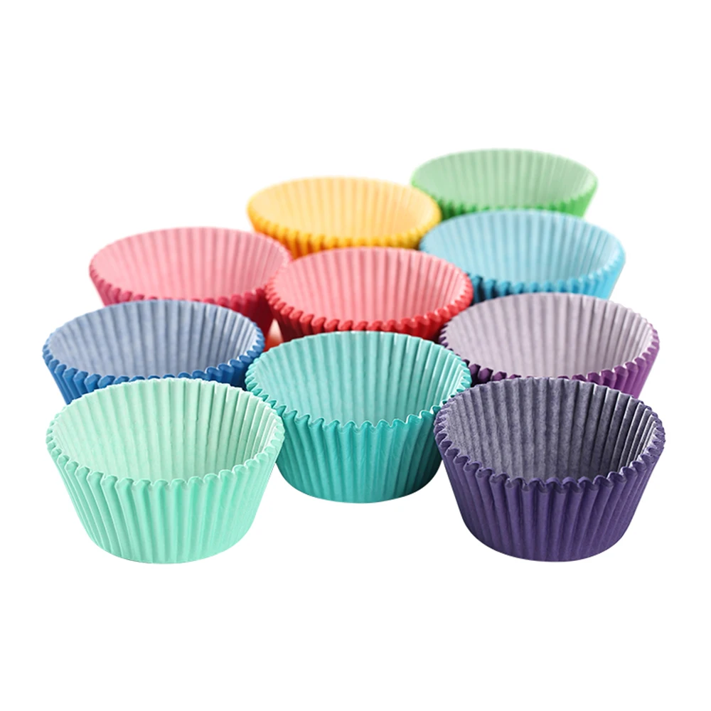 Food grade greaseproof muffin wrapper baking cups brown mini cupcake liner paper cupcake case for chocolates