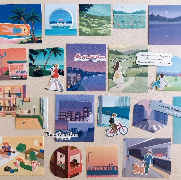 Japanese Patterns Cartoon Stationery Wholesale Cute Stickers Kawaii