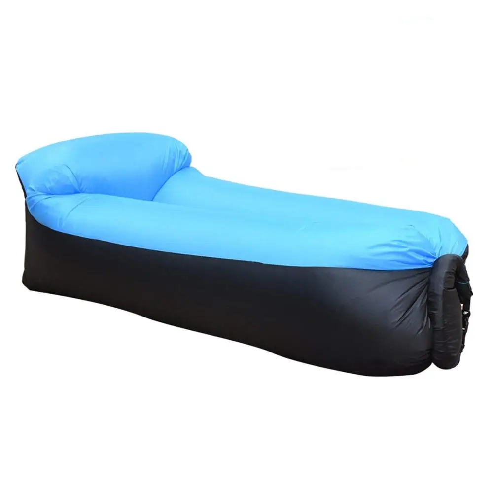 Inflatable Lounger Portable Waterproof Sleeping Air Sofa Lazy Bag with Pillow