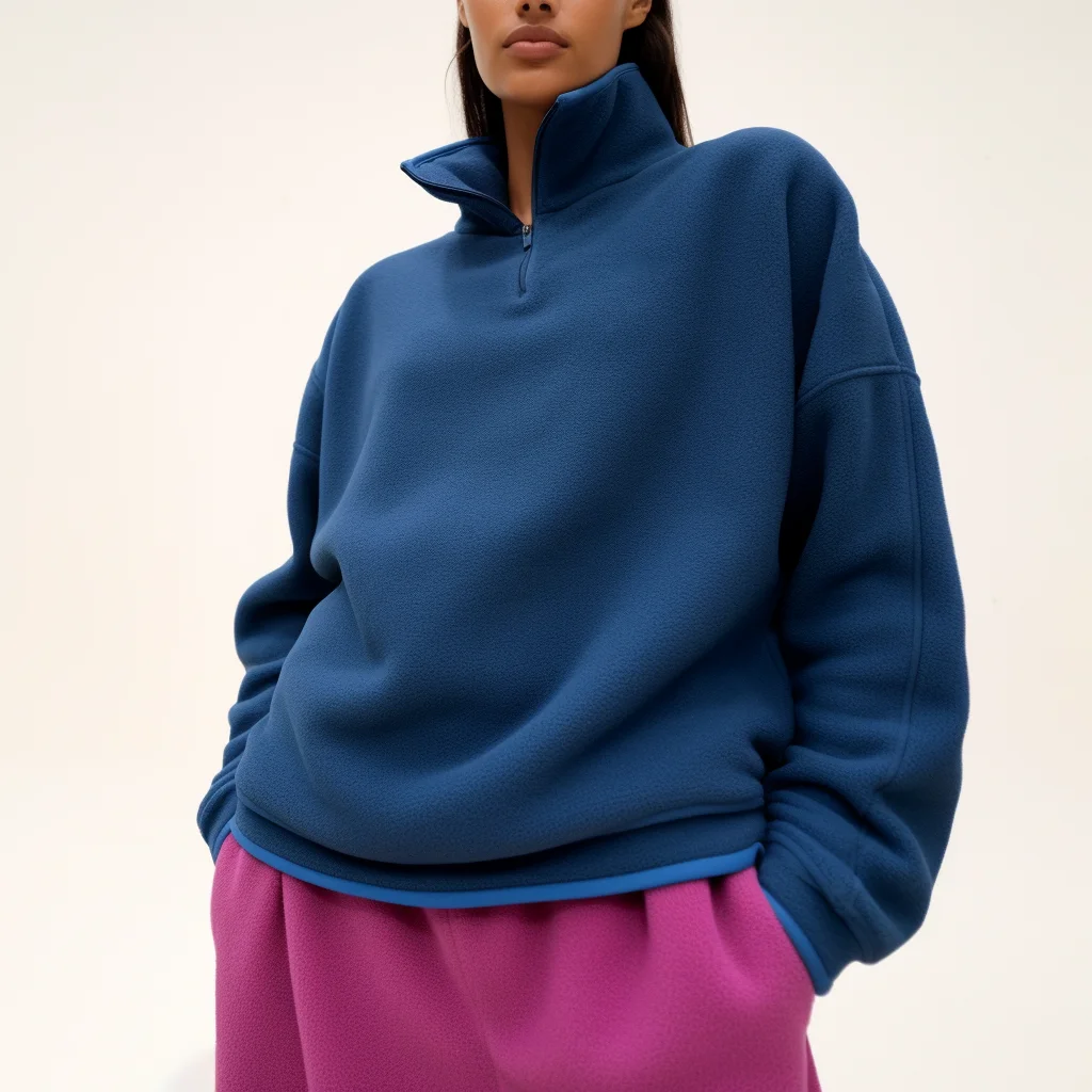 Autumn Winter Custom Fleece Jackets Coat Manufacturer New Design Wholesale Women Long Sleeve Hoodies Sweatshirts Coats