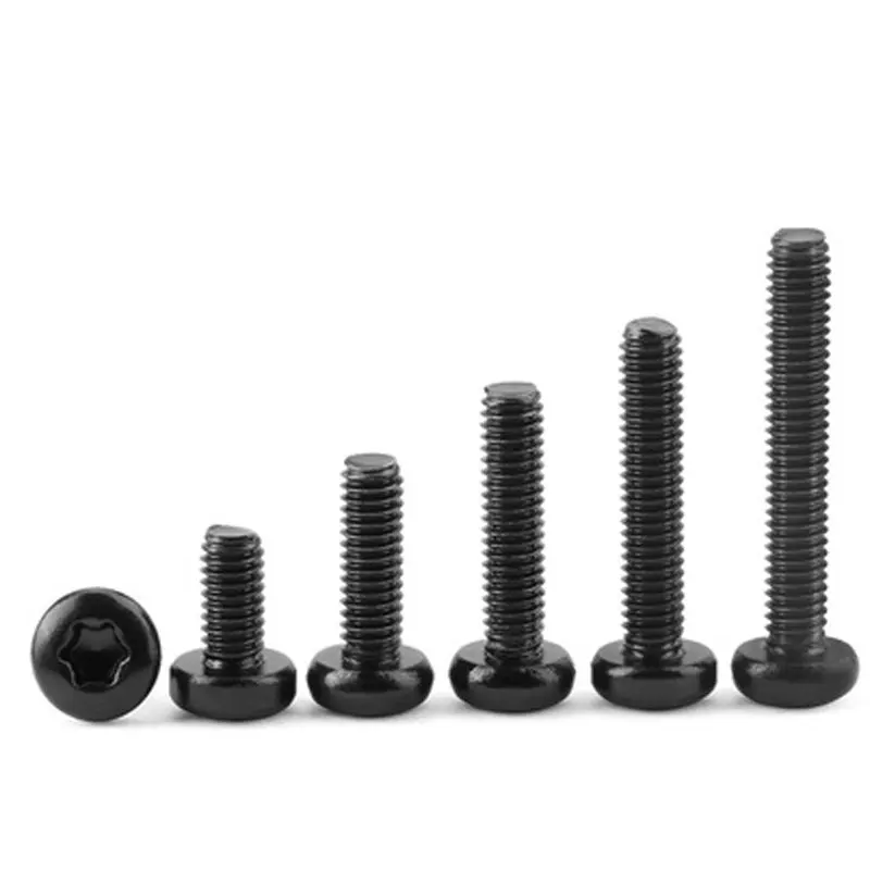 M5 M10 Carbon Steel ASTM A325 GR A B C ASTM 449 B7 B8 B8M Black Oxide Cross Recess Hexagon Torx Button Head Bolt