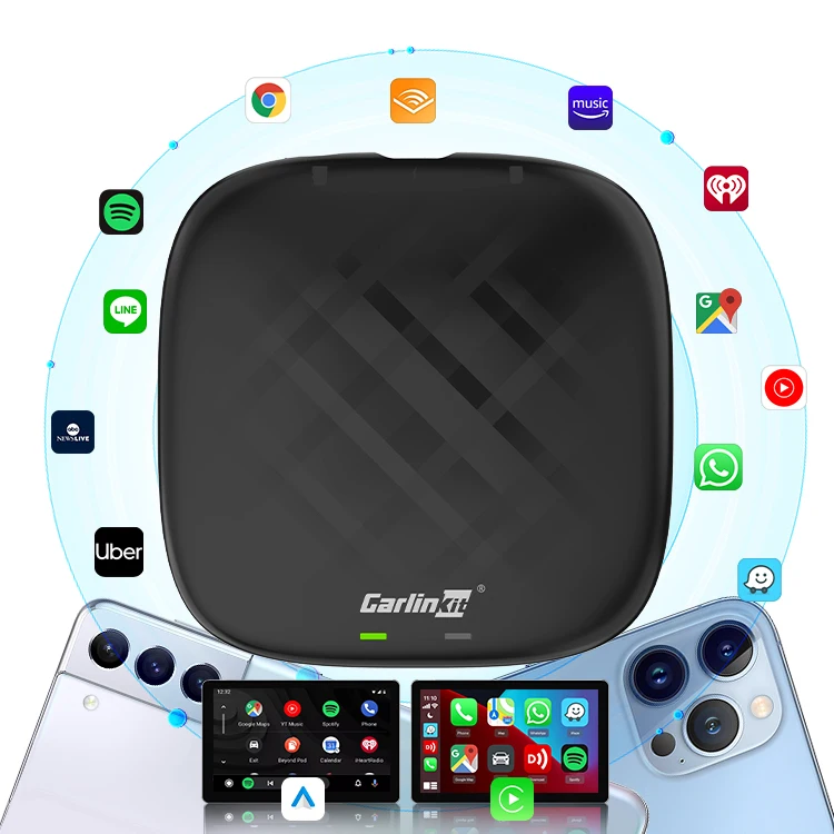 Carlinkit Mini Sm6115 Box Car Android 4 64Gb SM6115 Quad Core Wireless Carplay Car Accessories Portatil Ai Box for Apple