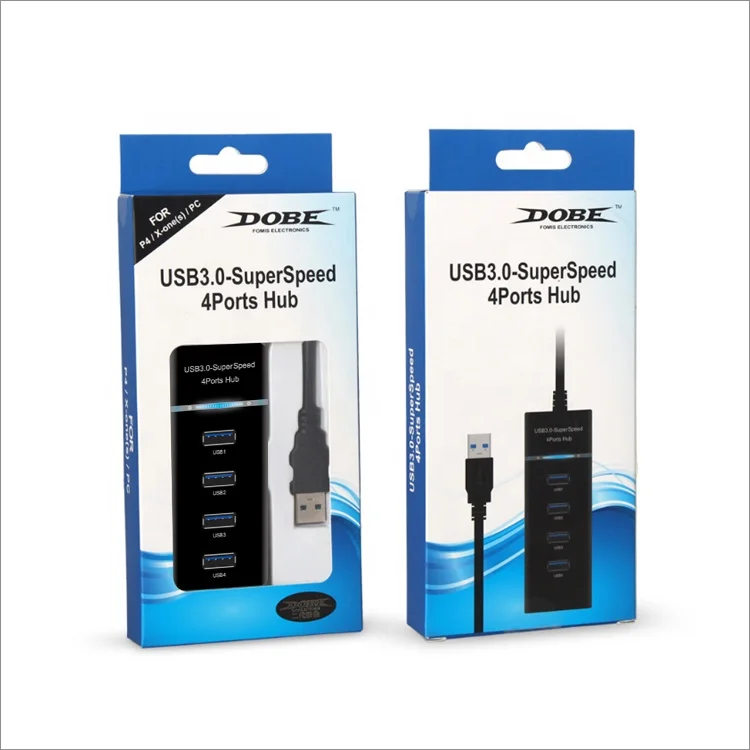 DOBE TY-769 игре 4 в 1 высокая скорость порта USB 3 0 HUB адаптер для PS4 Xbox ПК игровые