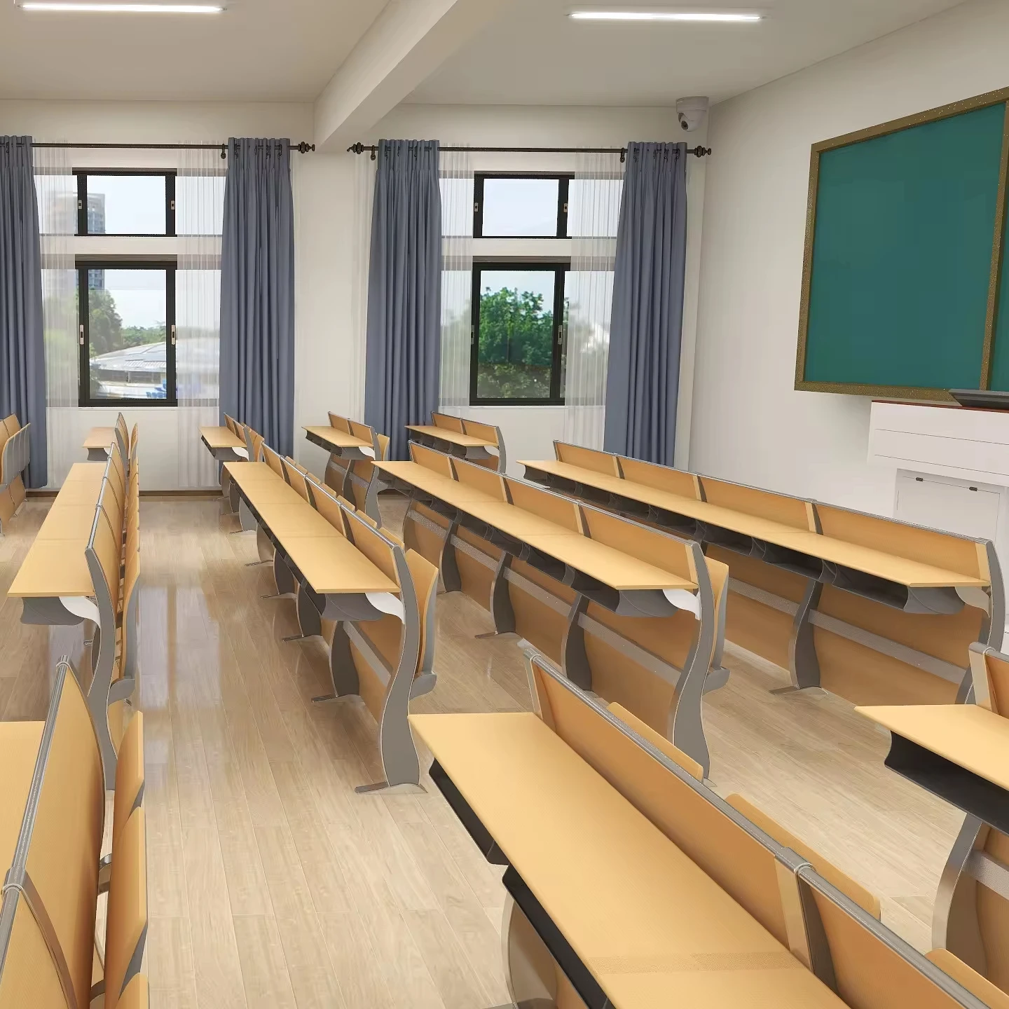 Lecture Hall School Furniture  student desk chair canada school chair wooden popular school furniture classroom table chair