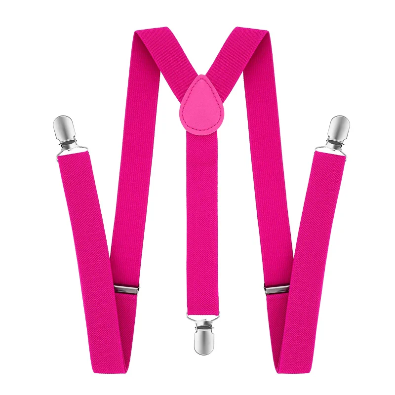 Adjustable Elastic Y Back Style Suspenders for Men and Women With Strong Metal Clips