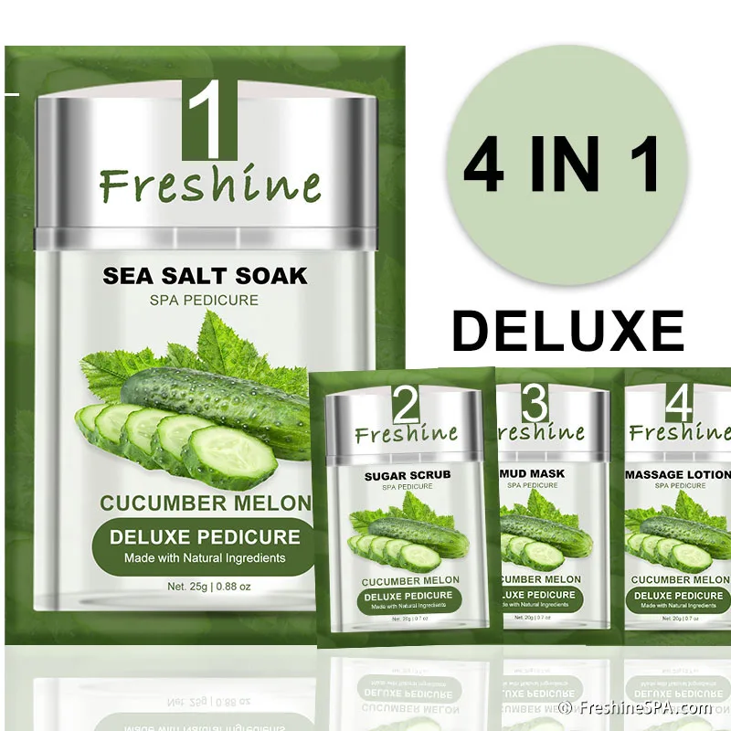 Disposable Pedicure Kit In A Box 4 In 1 Professional Massage Lotion Foot Cream For Cracked Heels Pedicure Deluxe 4 In 1 Supplier