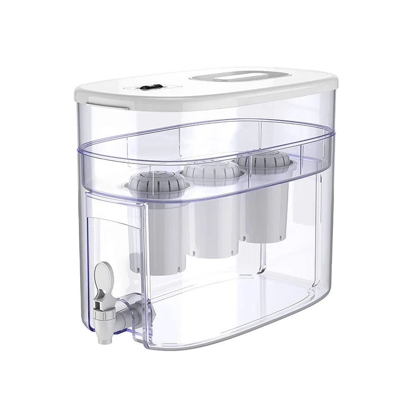 40 Cup Water Filter Pitcher Dispenser for Fridge and Countertop 2.5 Gallons with Filter Water Purifier Filtered Water Dispenser