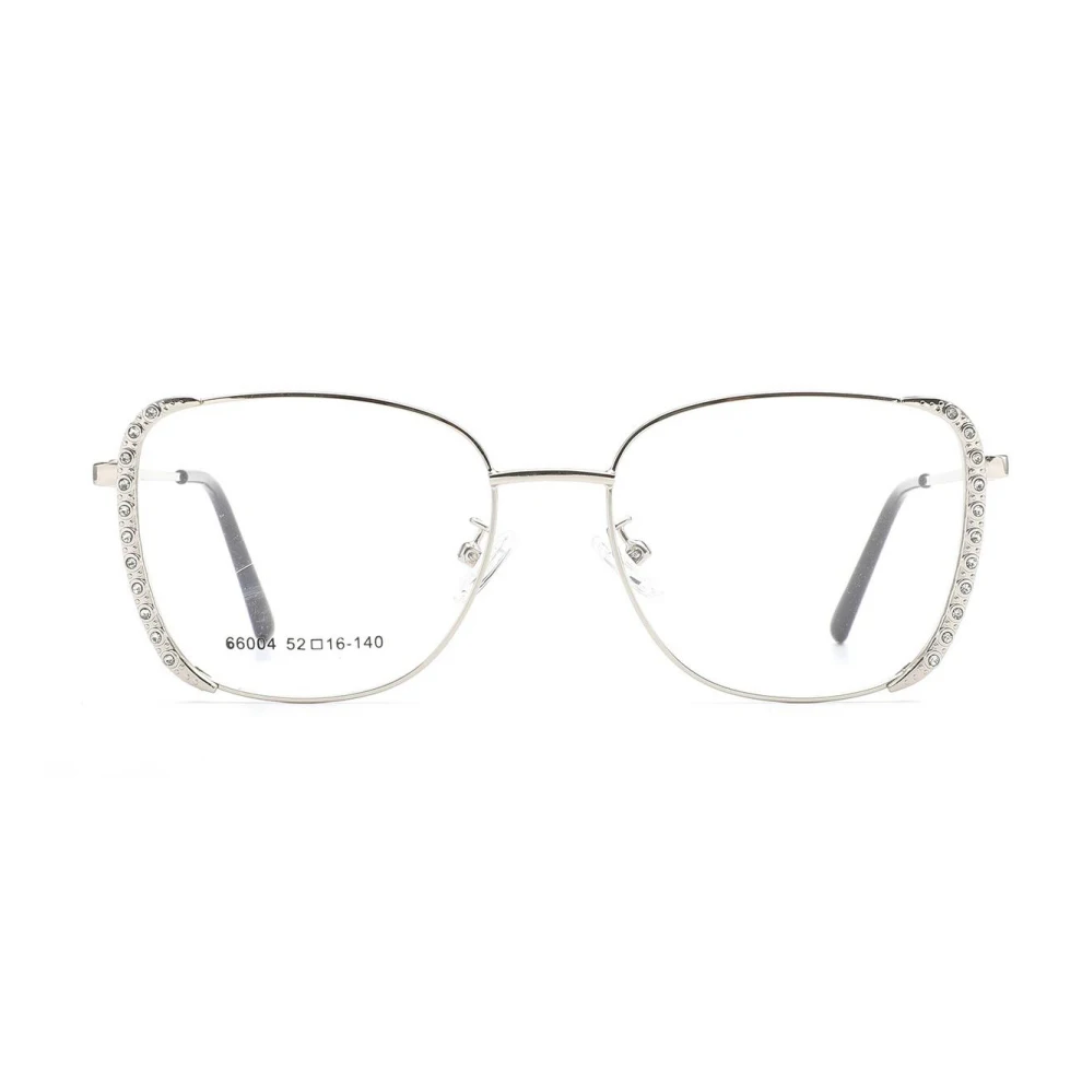 Wholesale Luxury Rhinestone fashion Cat eye Metal Optical Frames for women Trendy Eyewear Spectacles Frame  Estante de gafas