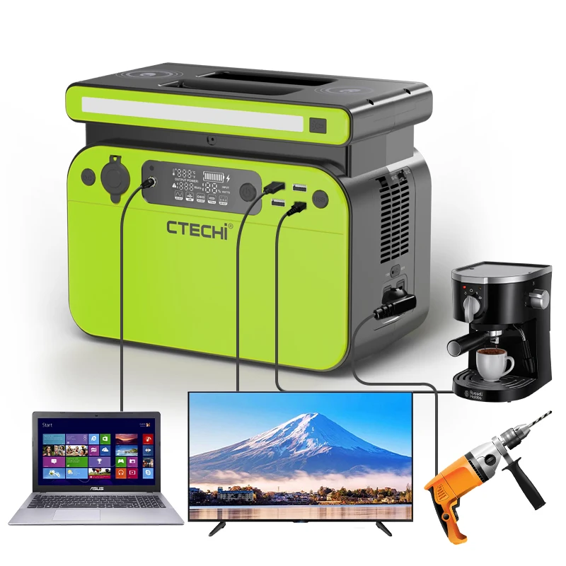 Fast Shipping 500watt Portable Power MINI Generator Solar Energy Station Wireless Charge Portable Power Station for Home