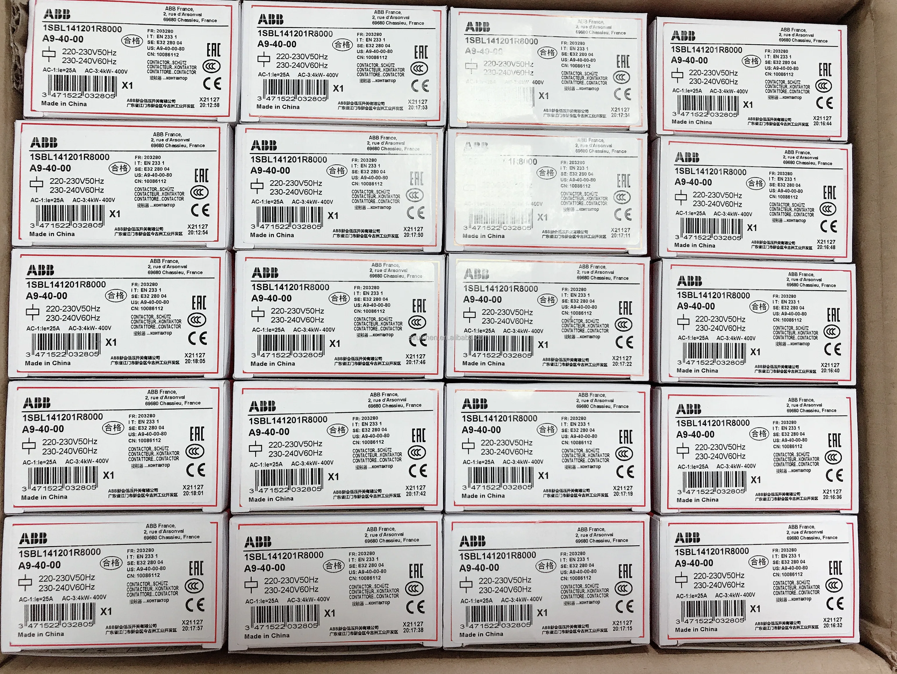 Дистрибьюторы ABB-Китай (материк) 1SFL707001R7011 2050A 100-250V AF2050-30-11-70 контактор постоянного тока
