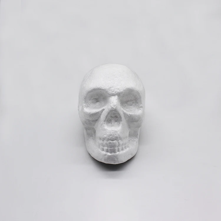 Styrofoam Foam 15CM Halloween Styrofoam Skulls Polystyrene Foam Skeleton Polyfoam Artificial For Diy Decoration