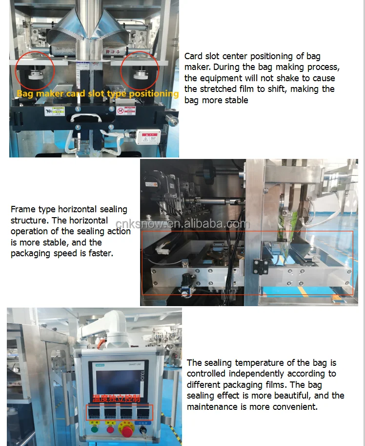 high accuracy automatic 10 heads snack packing machine for granule material bag packing