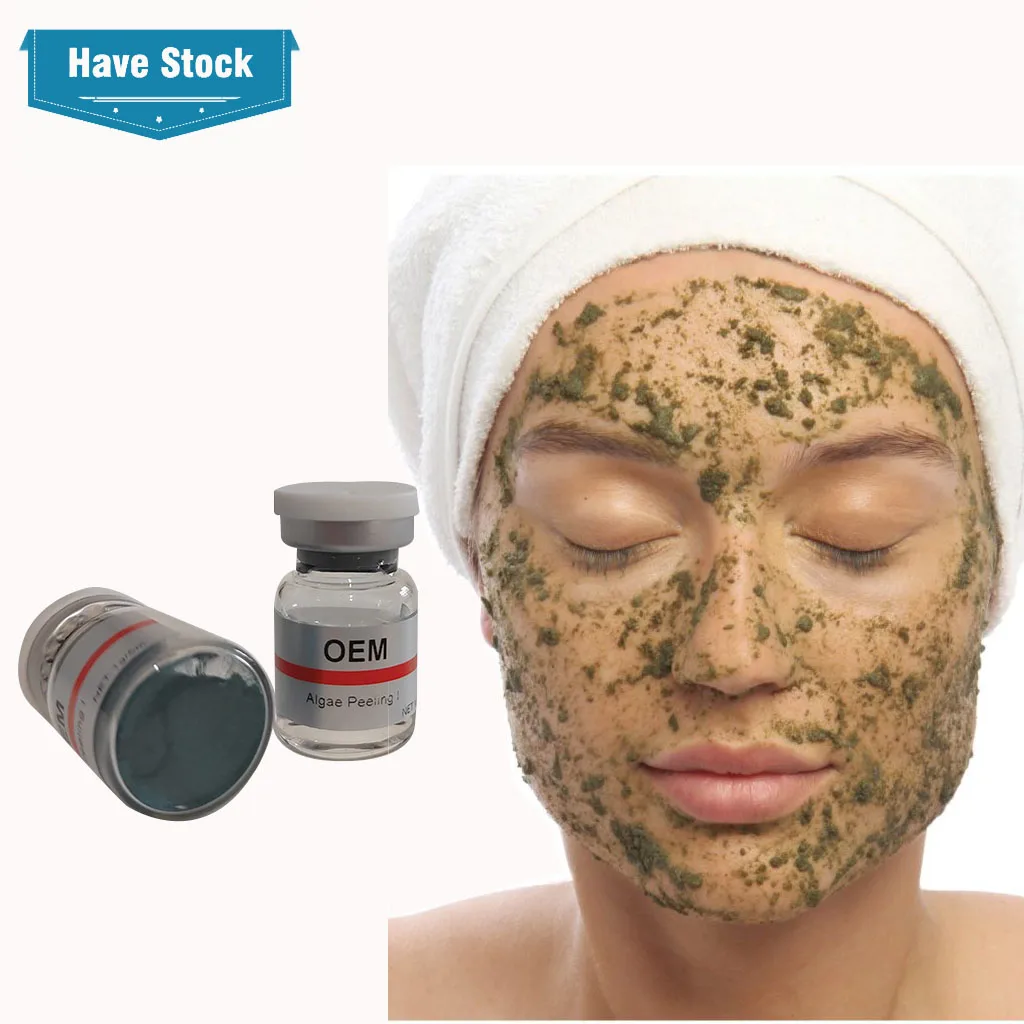 Green Sea Algae Extract Peel 20% Class II Skin Peeling Powder Gel for Acne Treatment Dark Spot Whitening