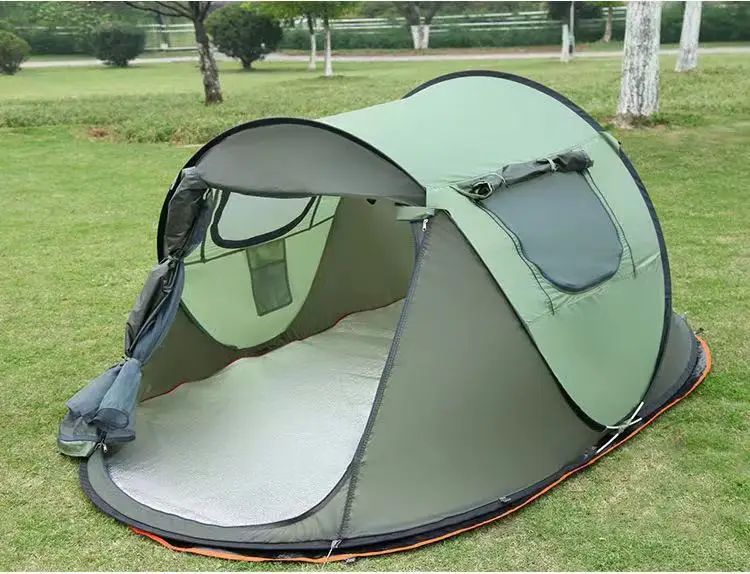 3-4 Person Quick open Pop-up Cabin Camping Tent Outdoor Customized Long,Camping Tent