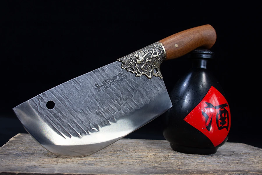Longquan Custom Sharp Stainless Steel Knives Kitchen Chef Knife with Wood Handle