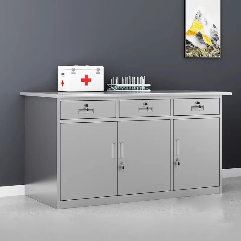 Stainless Steel Medical Instrument and Medicine Cabinet Metal Storage Cabinet