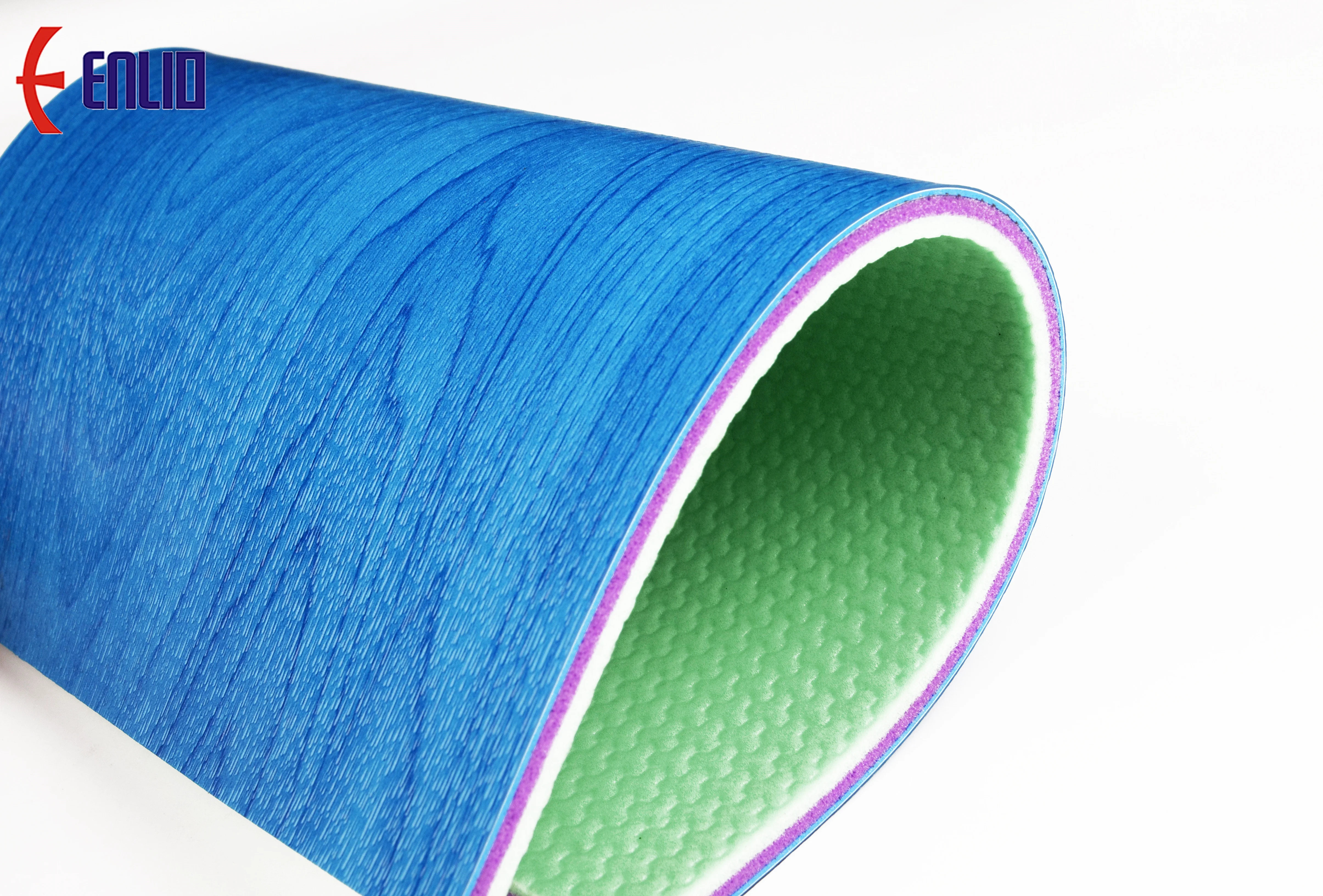 Enlio 7.0Mm FIBA Plastic Vinyl Basketball /Volleyball/ Badminton Floor for Indoor Sports Courts Fields With General Grain