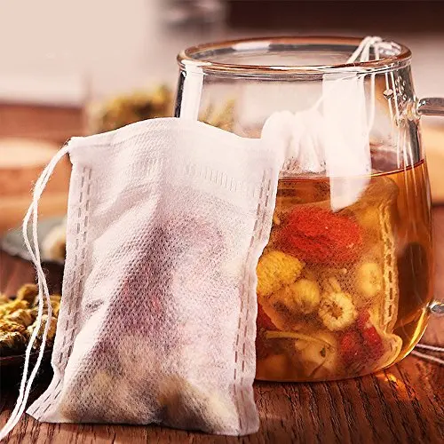 
Eco friendly drawstring Empty Teabags nonwoven fabric tea bag 