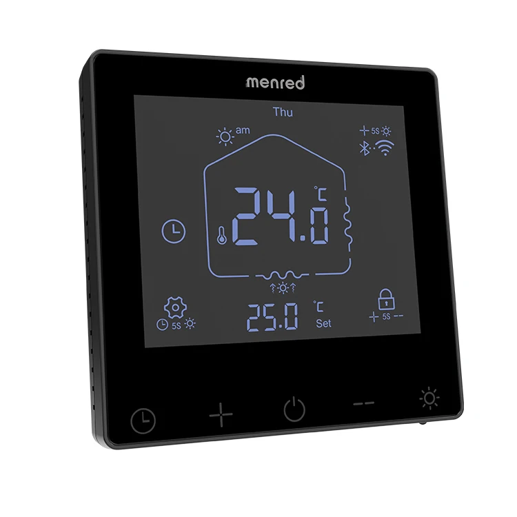 MENRED RT52 Tuya Wifi Touch Screen Floor Heating Programmable Smart Thermostat for Room Heating