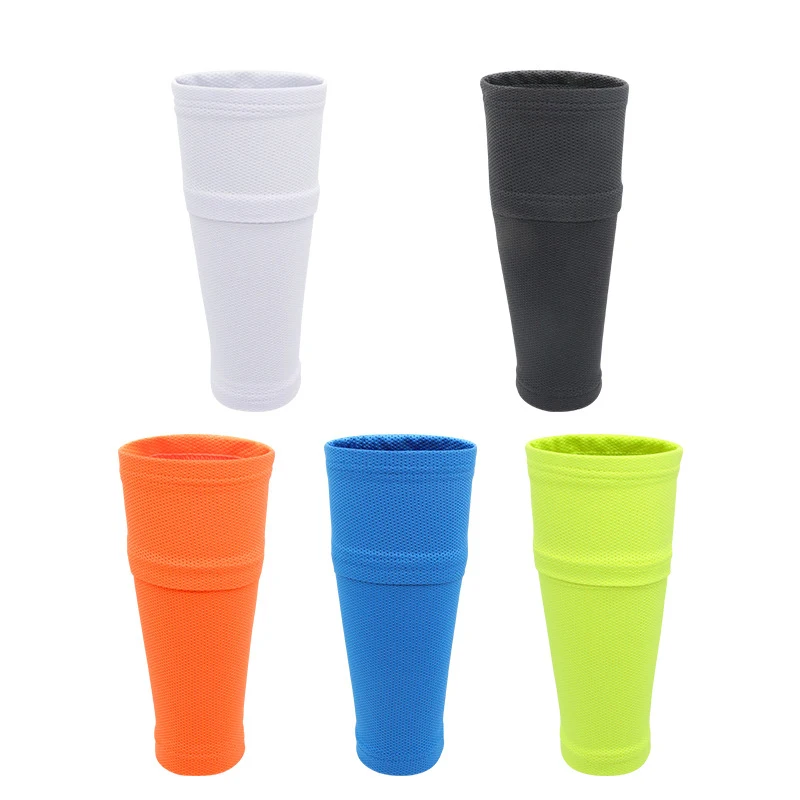 Kids Soccer Shin Guard Socks Breathable Calf Shin Guard Covers Shin Guard Holders Soccer Socks with Pockets